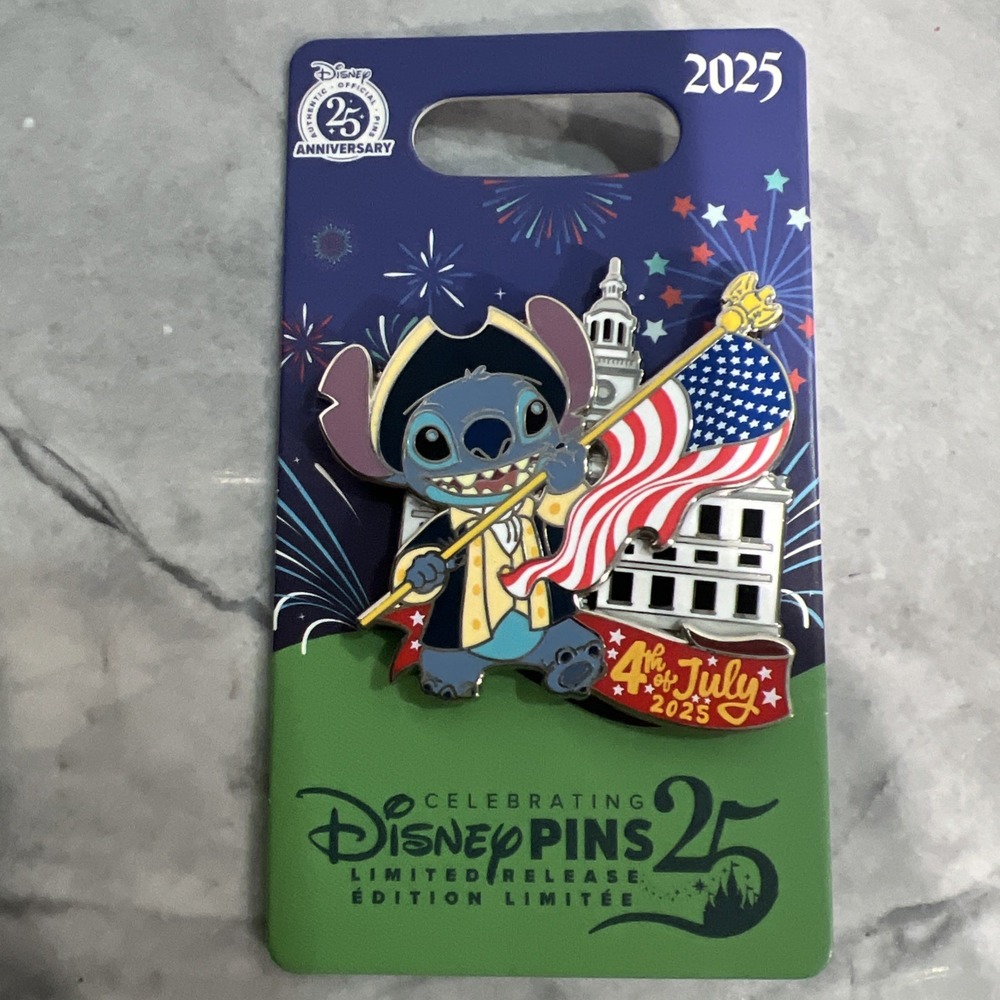 Disney Stitch 4th of July‎ 2025 Pin